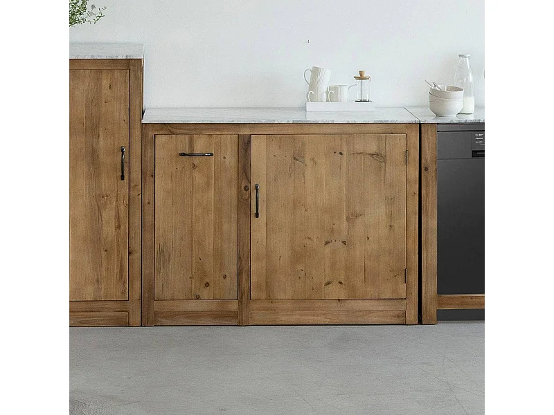 Meuble bas de cuisine avec tiroir coulissant Epure