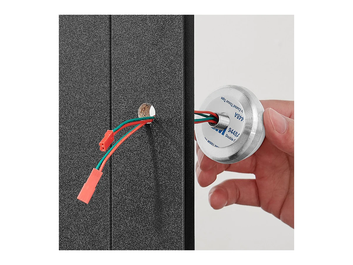 Coiffeuse 1 tiroir, 3 niches et 1 miroir avec ampoules noir - L80 cm