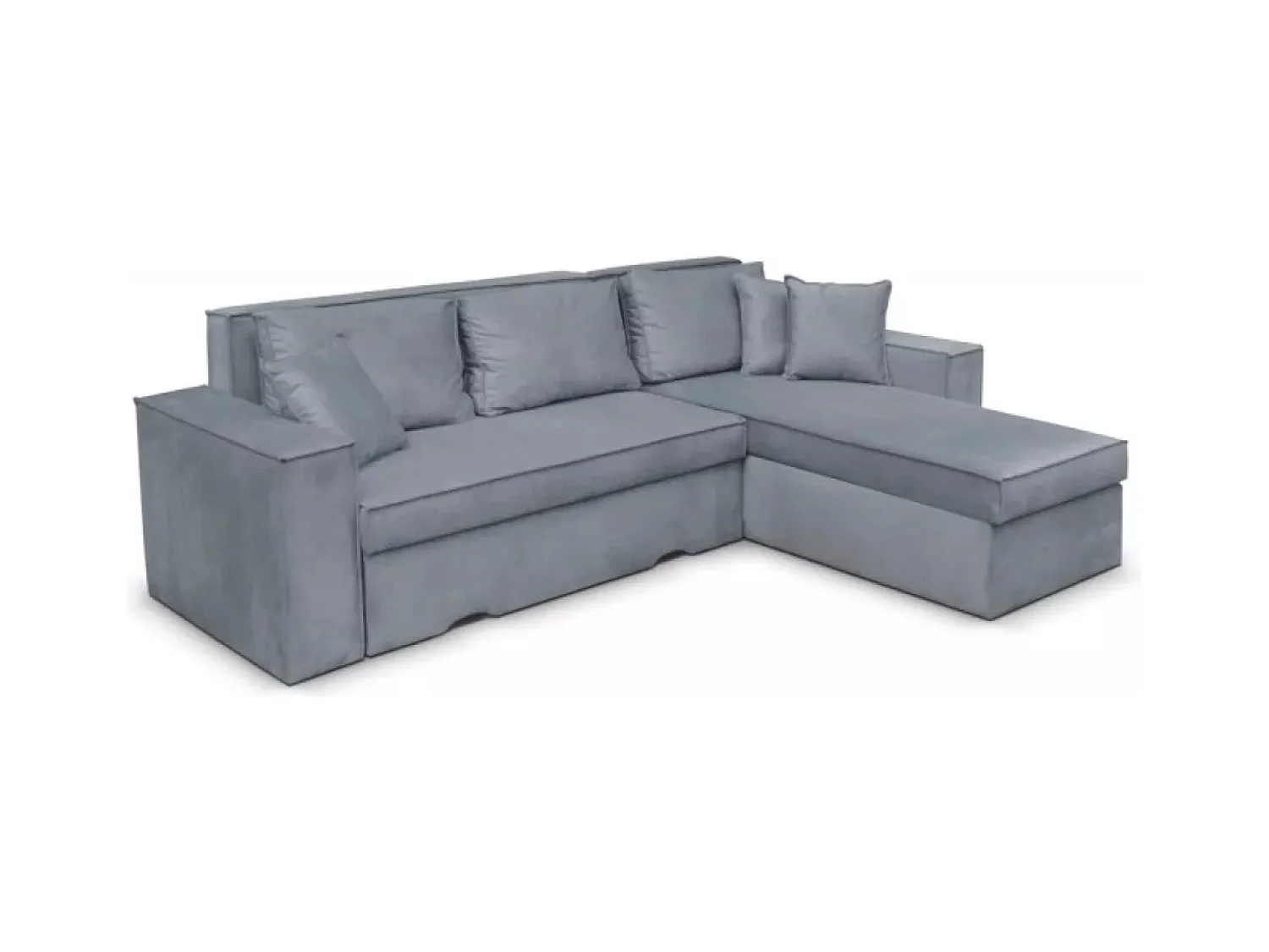 Canapé d'angle Olymp R/revêtement tissu/Gris