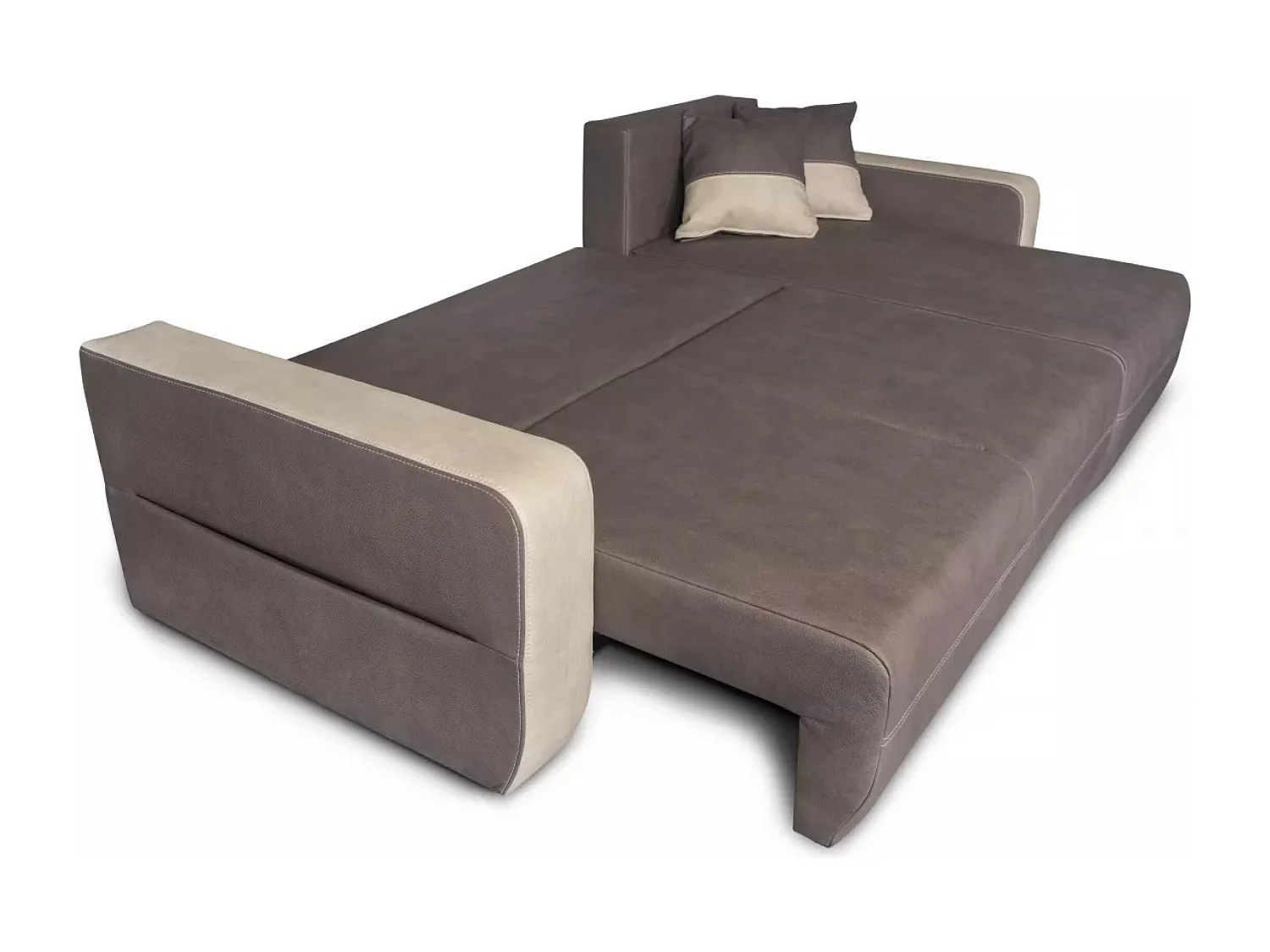 Ecksofa Amareto L/Stoffbezug/Braun&Beige