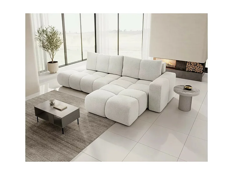 Divano d'angolo Soho R/rivestimento in tessut/Beige