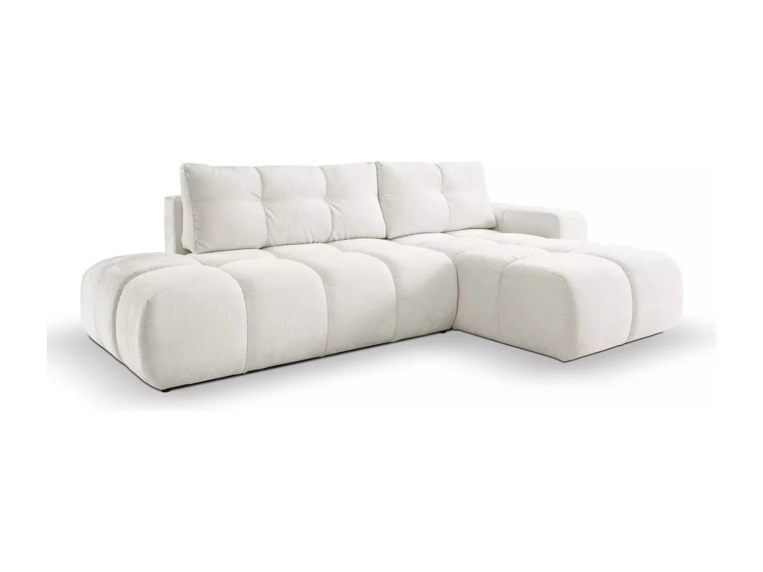 Divano d'angolo Soho R/rivestimento in tessut/Beige