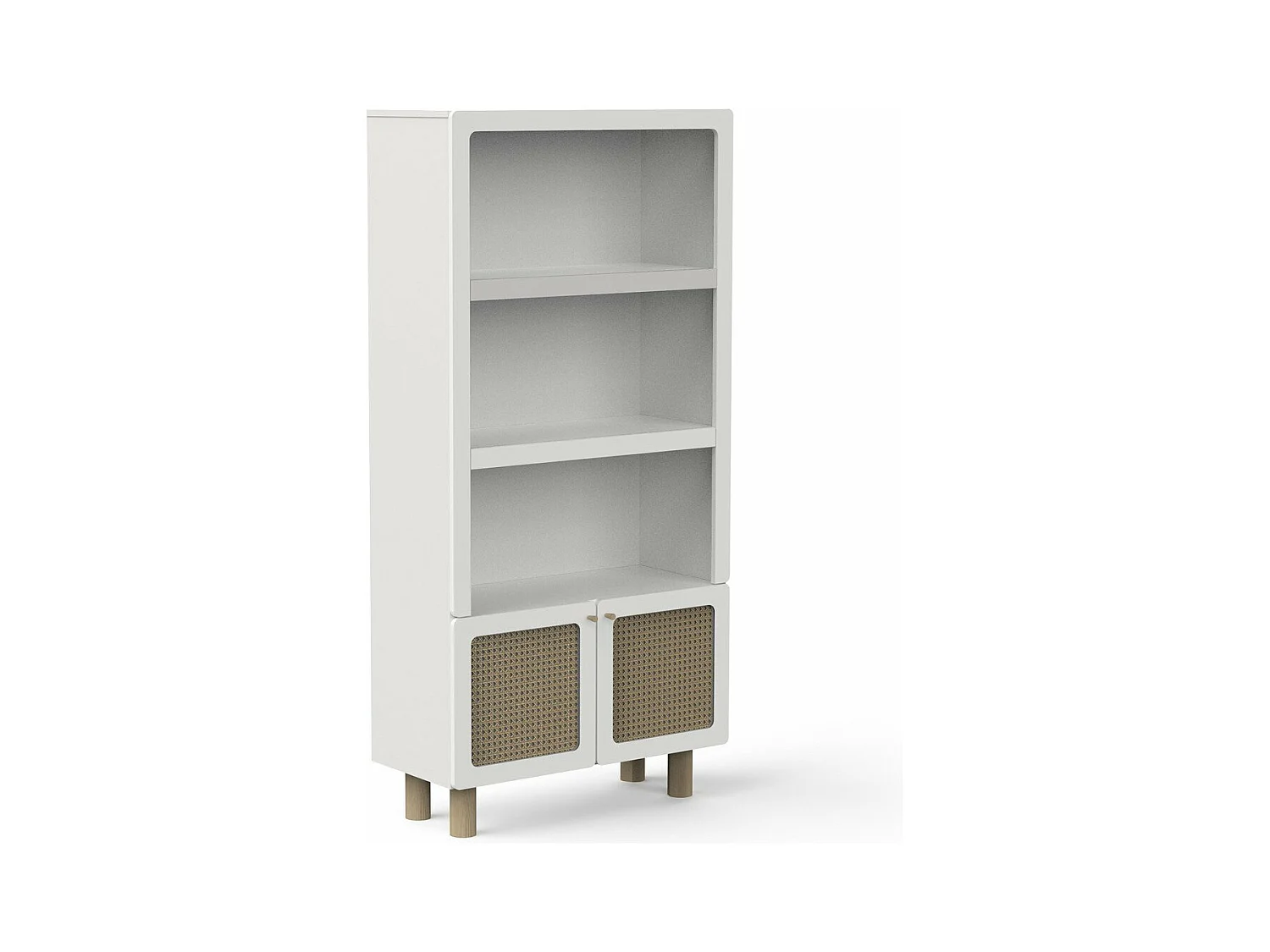 Bibliothèque 2 tablettes et 2 portes H175,5 cm - OCHNA