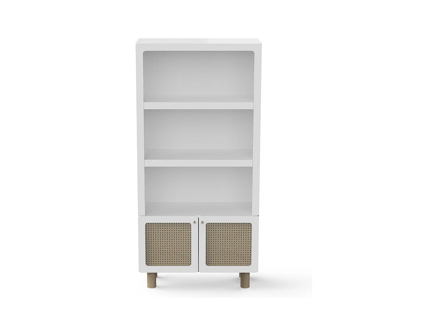Bücherregal 2 Ablagen und 2 Türen H175,5 cm - OCHNA