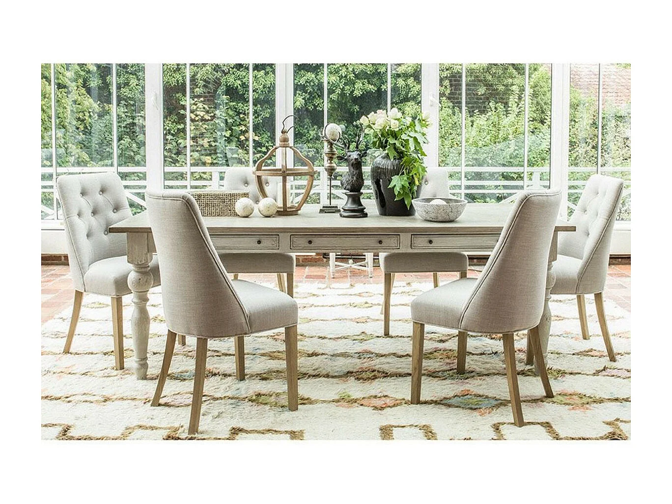 Chaise judith Bois Beige - Les Étoffes Interior's