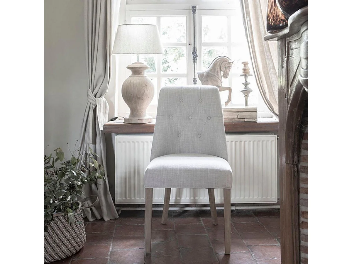 Chaise judith Bois Gris - Les Étoffes Interior's