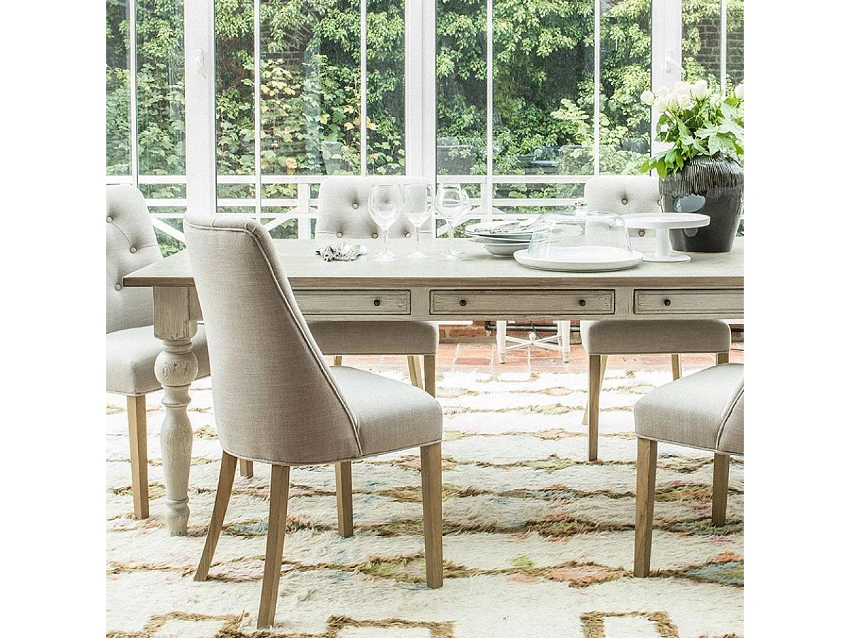 Chaise judith Bois Gris - Les Étoffes Interior's