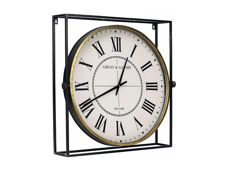 Horloge pivotante en métal Métal Blanc - Sport Interior's