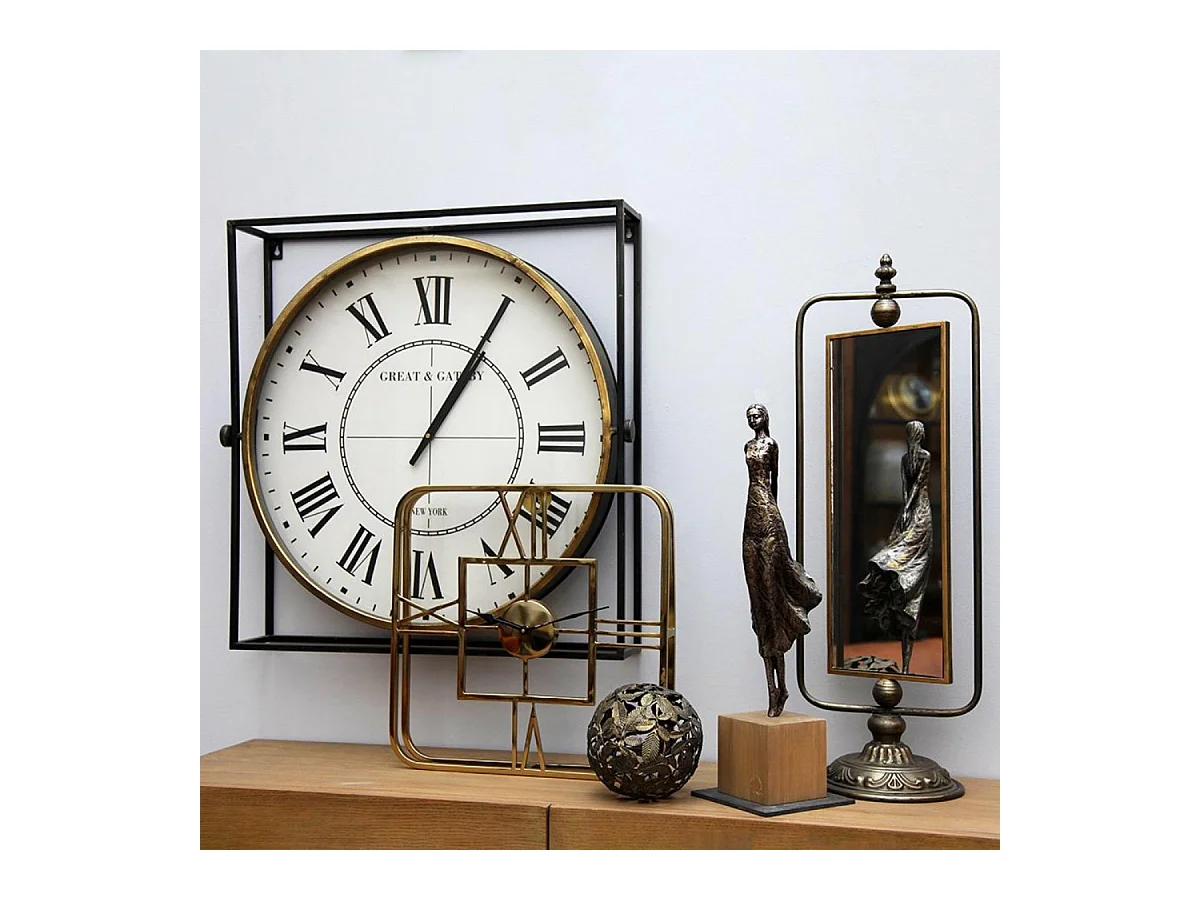 Horloge pivotante en métal Métal Blanc - Sport Interior's