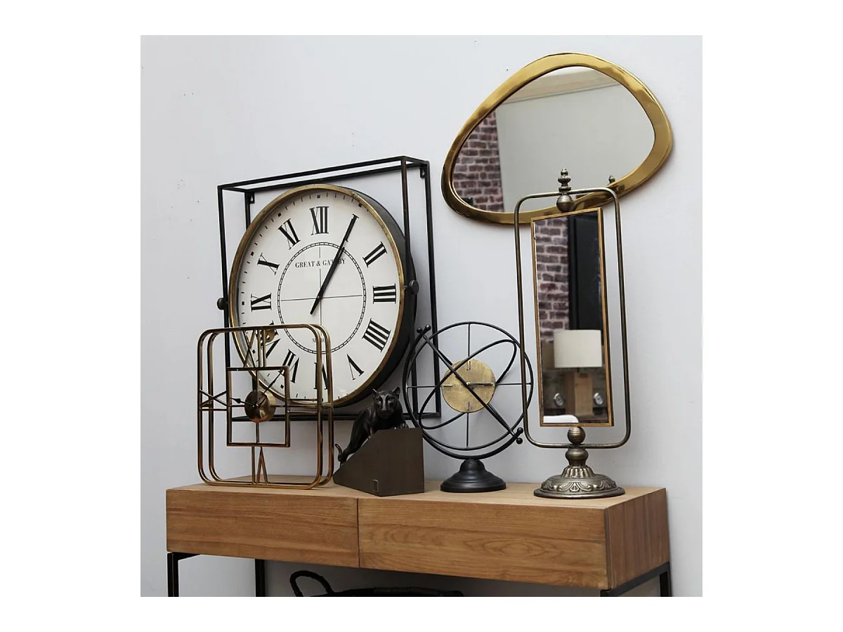 Horloge pivotante en métal Métal Blanc - Sport Interior's