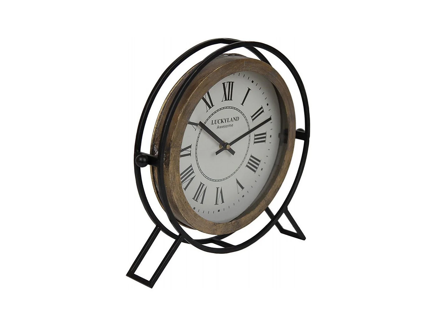 Horloge ronde en métal Métal Noir - Indus Interior's