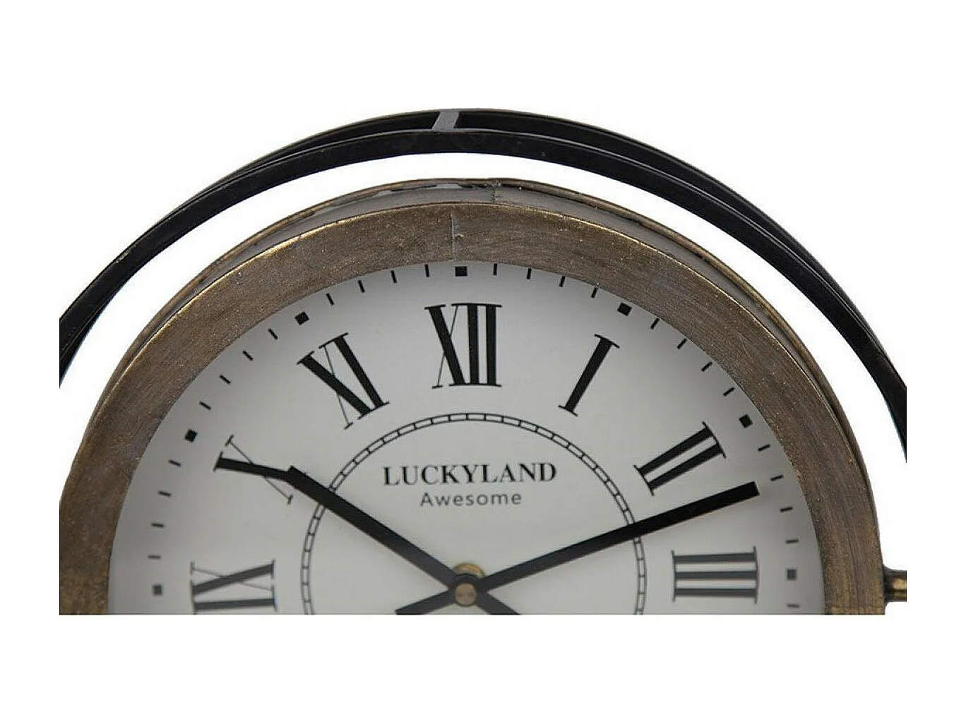 Horloge ronde en métal Métal Noir - Indus Interior's