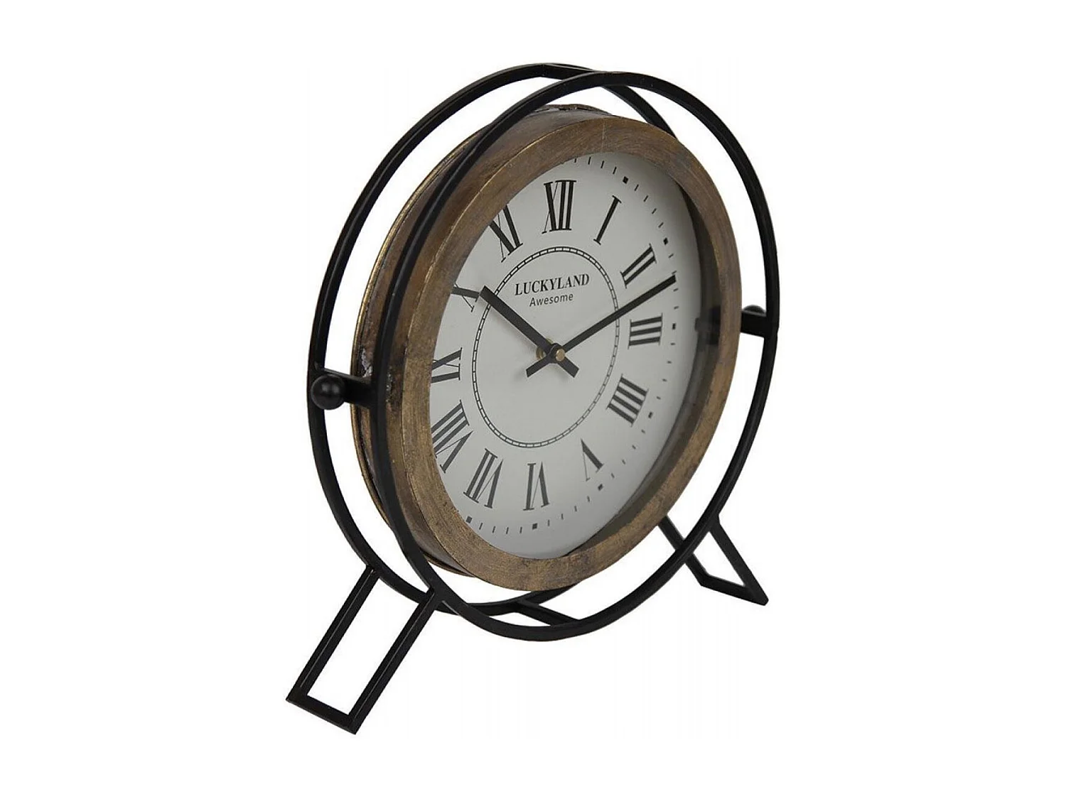 Horloge ronde en métal Métal Noir - Indus Interior's