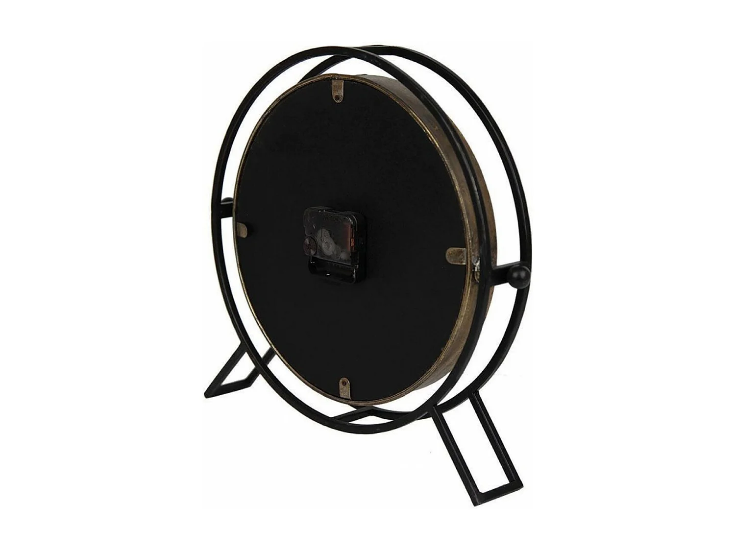 Horloge ronde en métal Métal Noir - Indus Interior's