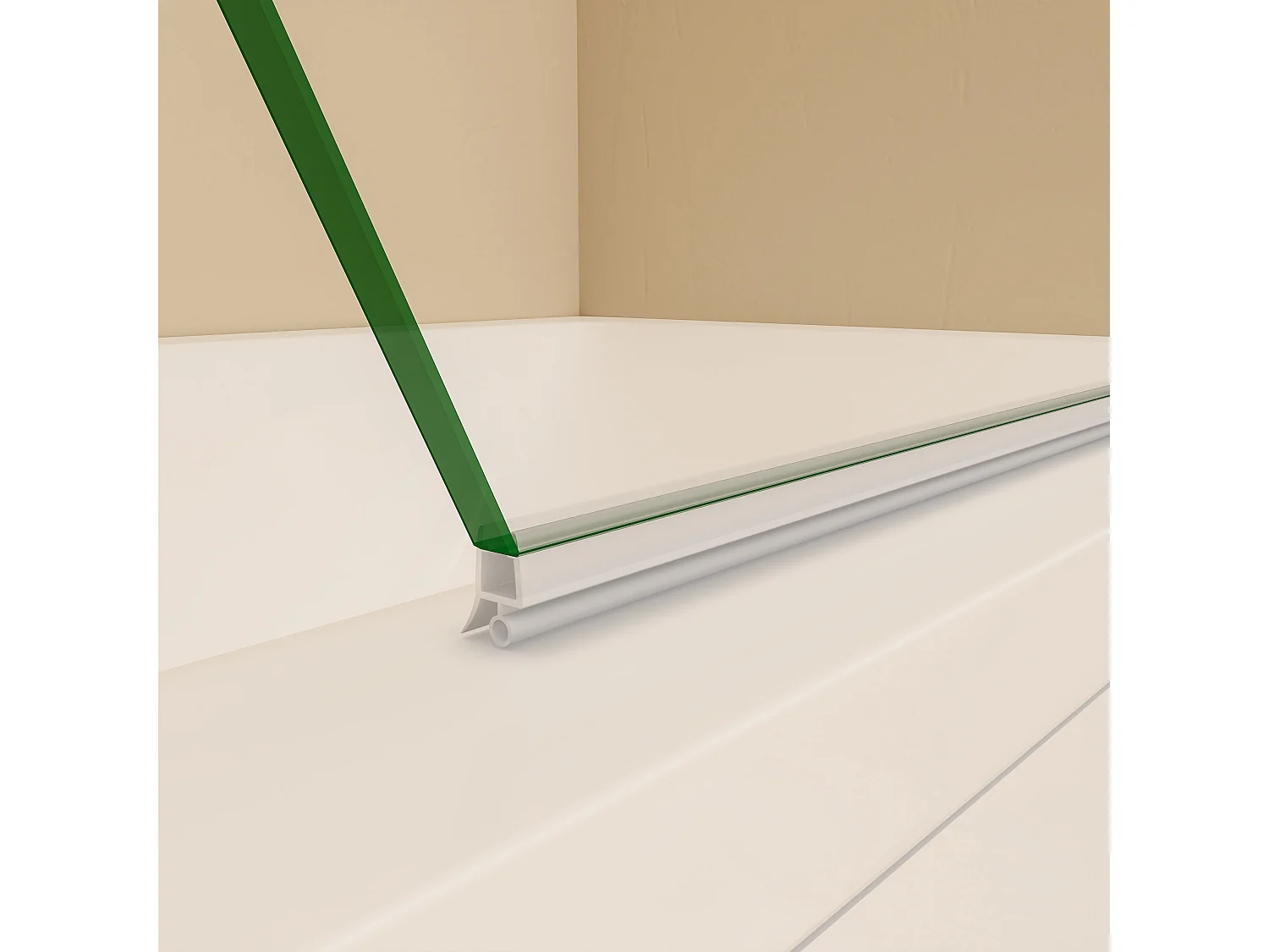 100x150cm Kwartrond draaibaar badwand,8mm helder gehard veiligheids glas,40cm handdoekstang