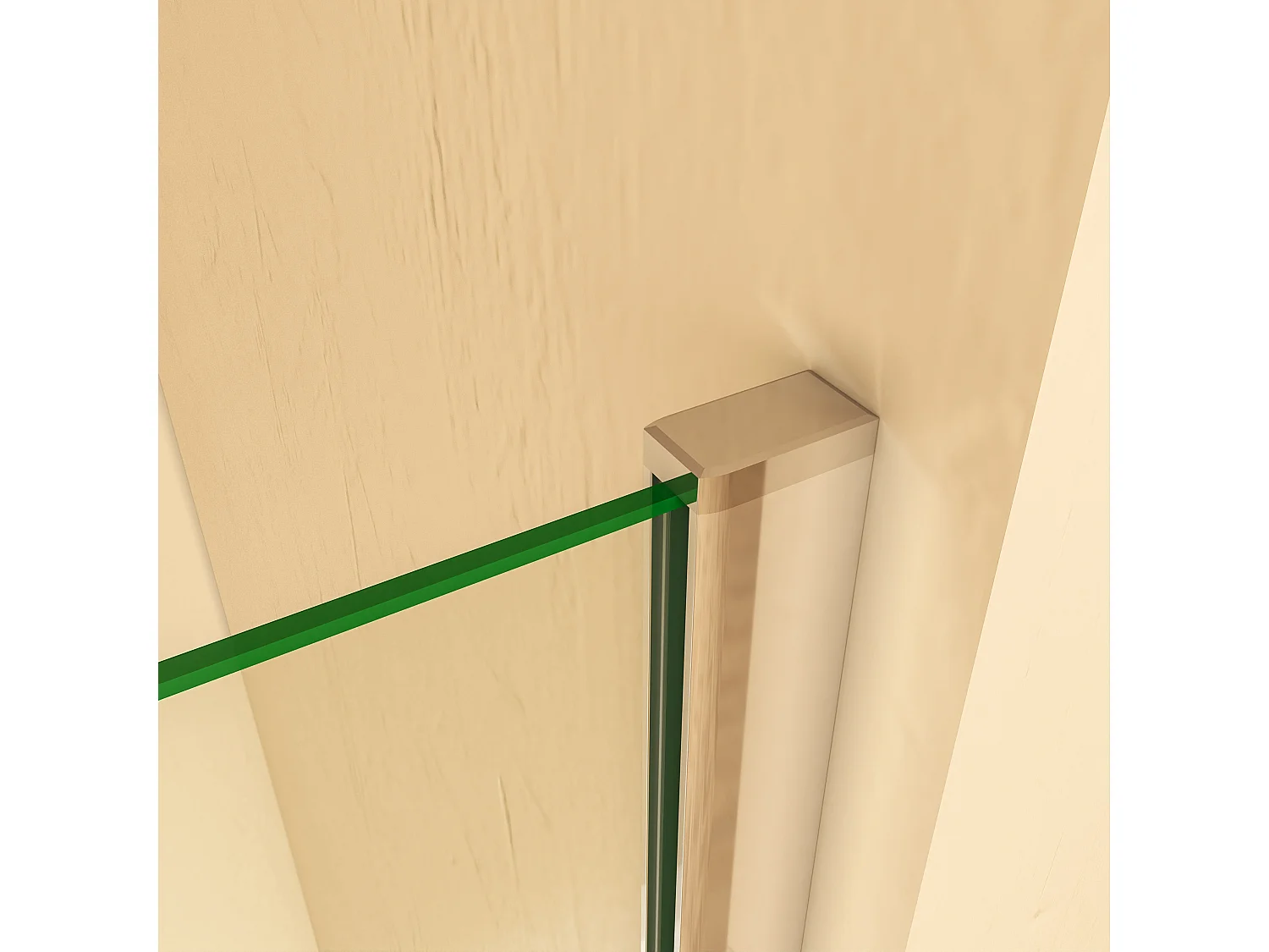 Badscherm badwand draaibaar 100x140cm,6 mm helder ESG-veiligheidsglas,inclusief handdoekenrek en hoekplanken - glanzend chroom