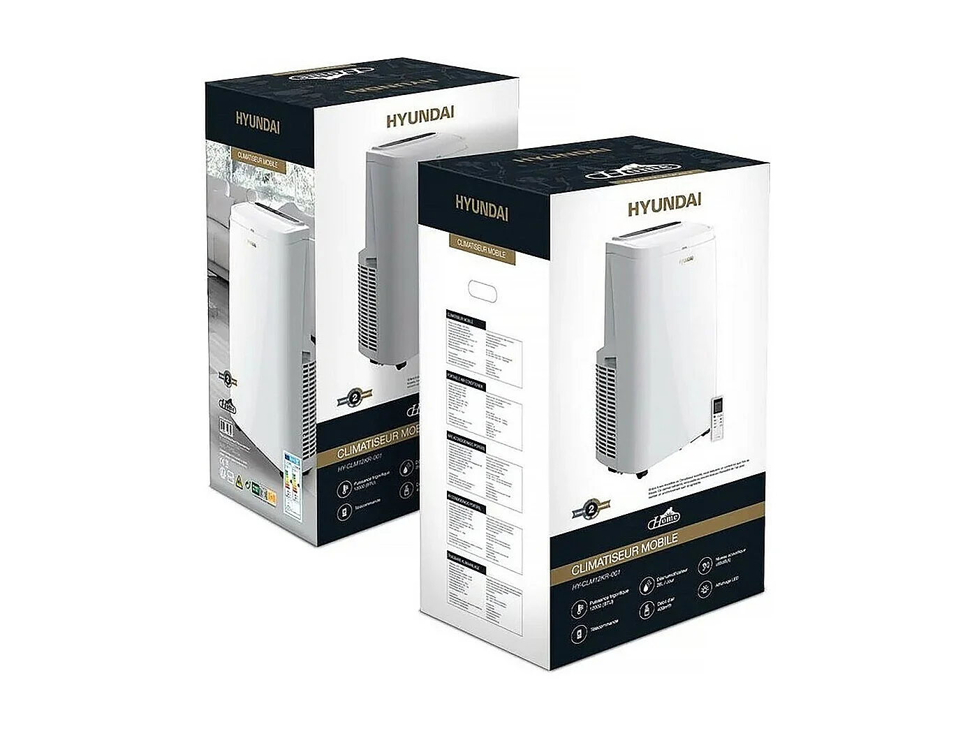Climatiseur mobile 12000 BTU - 3500W - avec système à auto-évaporation