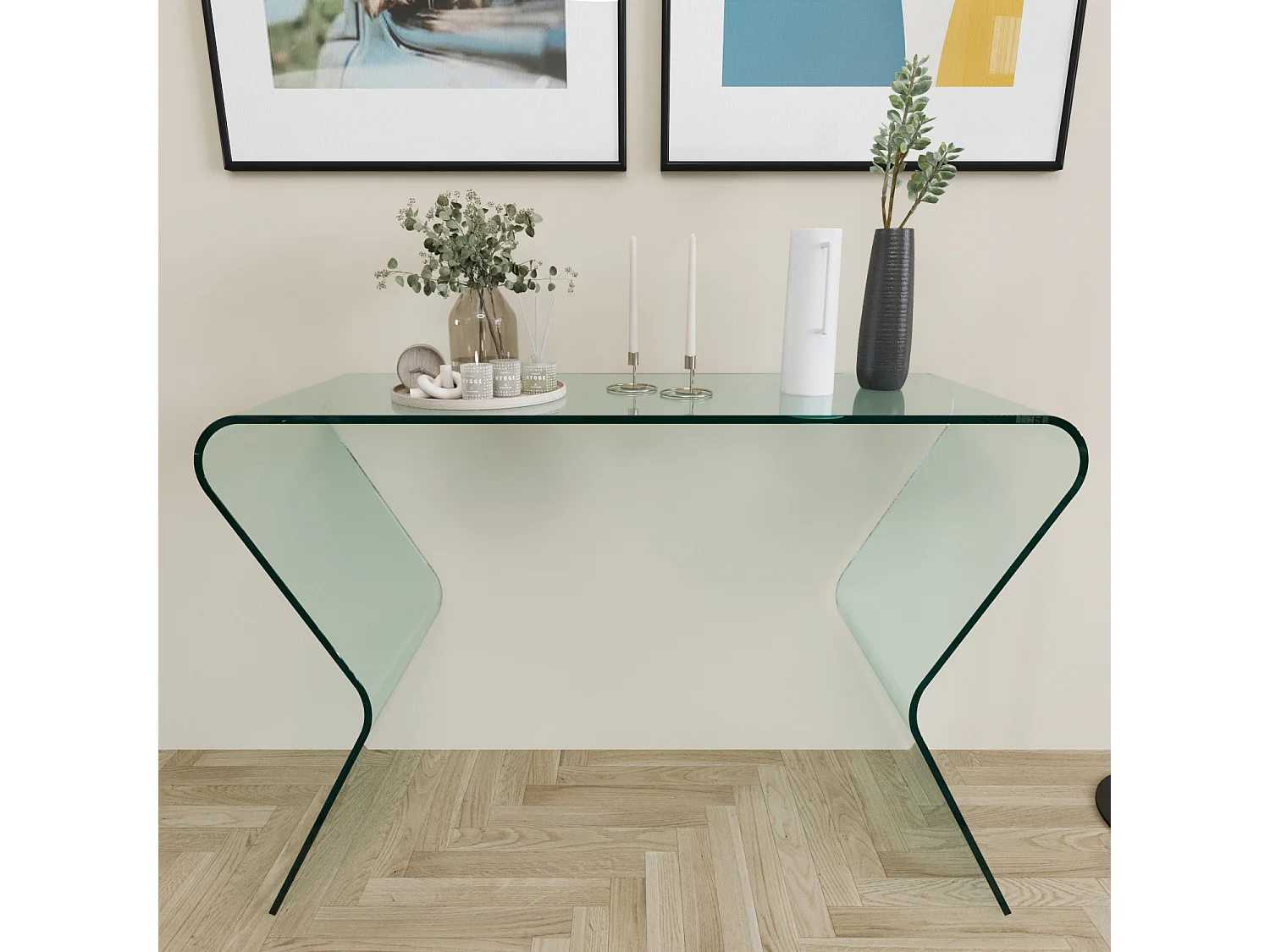 Consolle Tavolo Scrivania Ingresso Soggiorno Camera Da Pranzo Letto Salotto Ufficio Sala Vetro Cristallo Tavolino Stretto Salvaspazio Design Moderno Raffinato