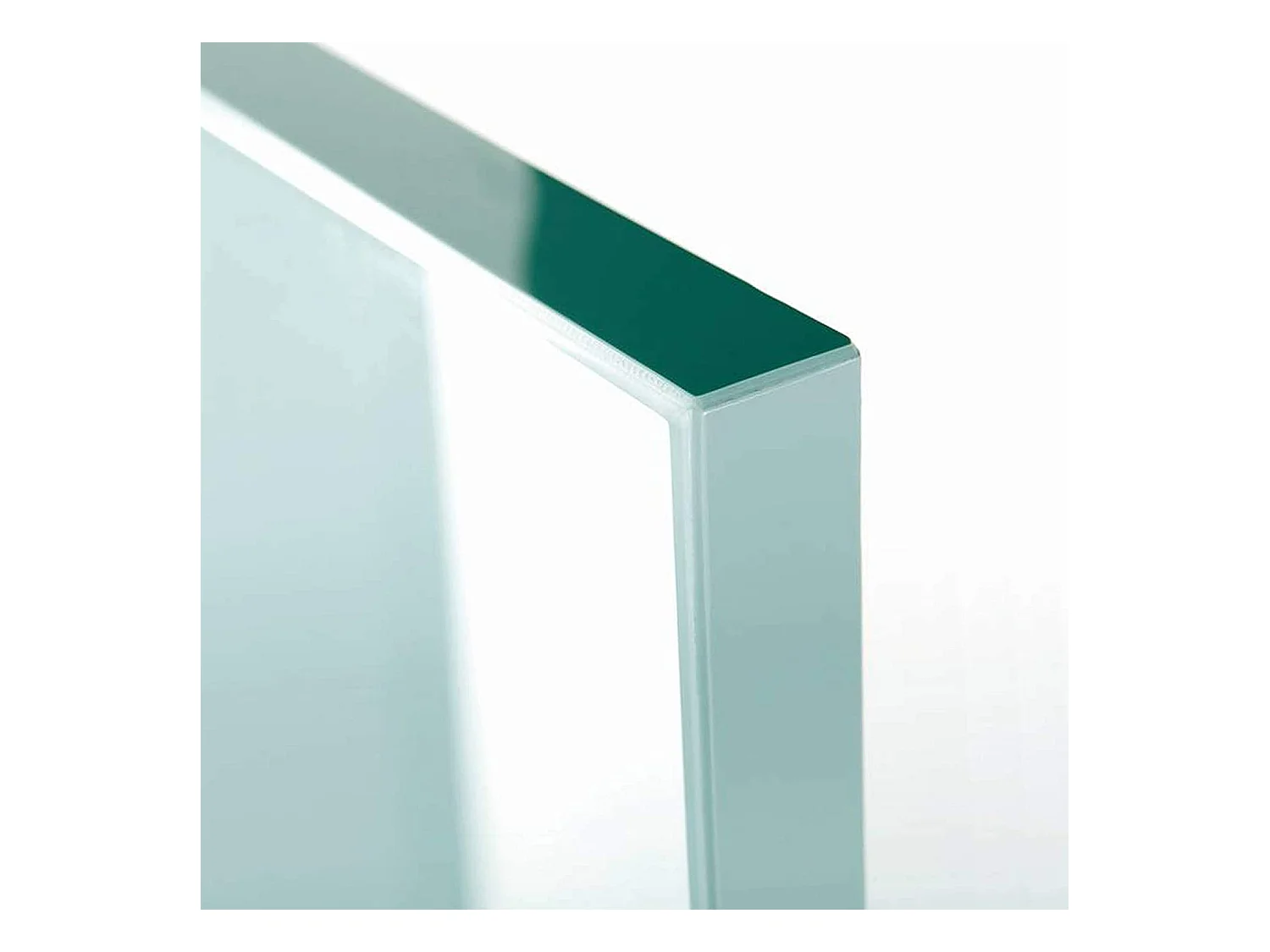 Tavolino Basso da Salotto Rettangolare in Vetro e Curvato (110 x 43 x 60 cm)- Luxury Z-01 - Design curvo e Moderno