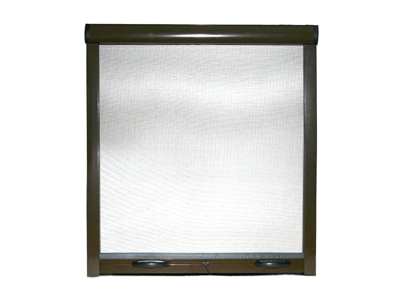 Zanzariera a rullo avvolgibile riducibile con frizione finestra kit zanzariere 160 x 170 Cm Marrone