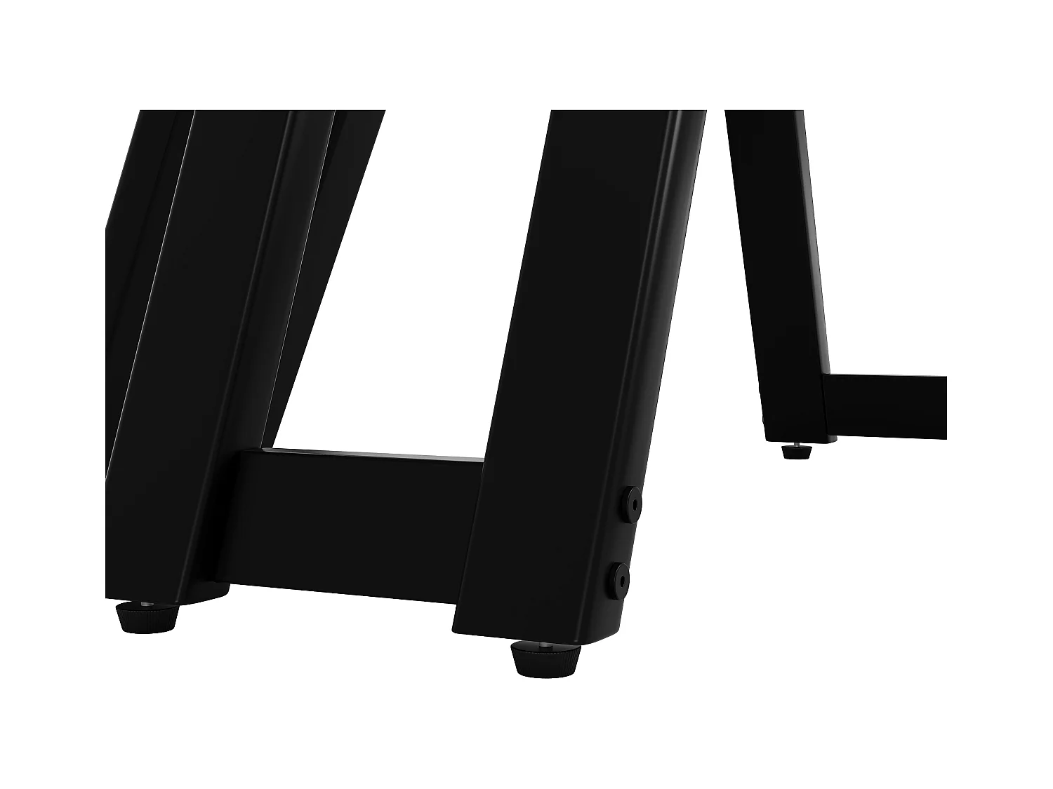 Table à manger ronde 100x100x76cm - Cadre en métal - placage à motif marbre - 2 à 6 personnes - Blanc & Noir