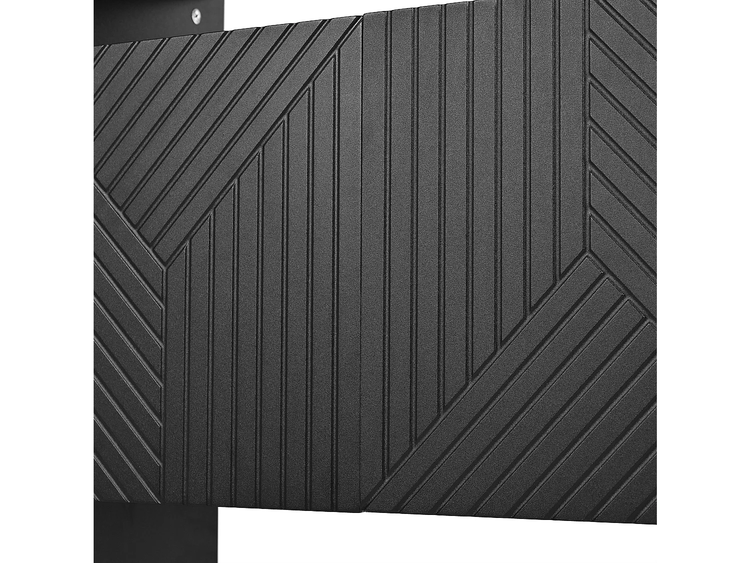 Moderne Anrichte 140x35x75 cm - mit 4 Türen - 2 offenen Fächern - MDF - Schwarz