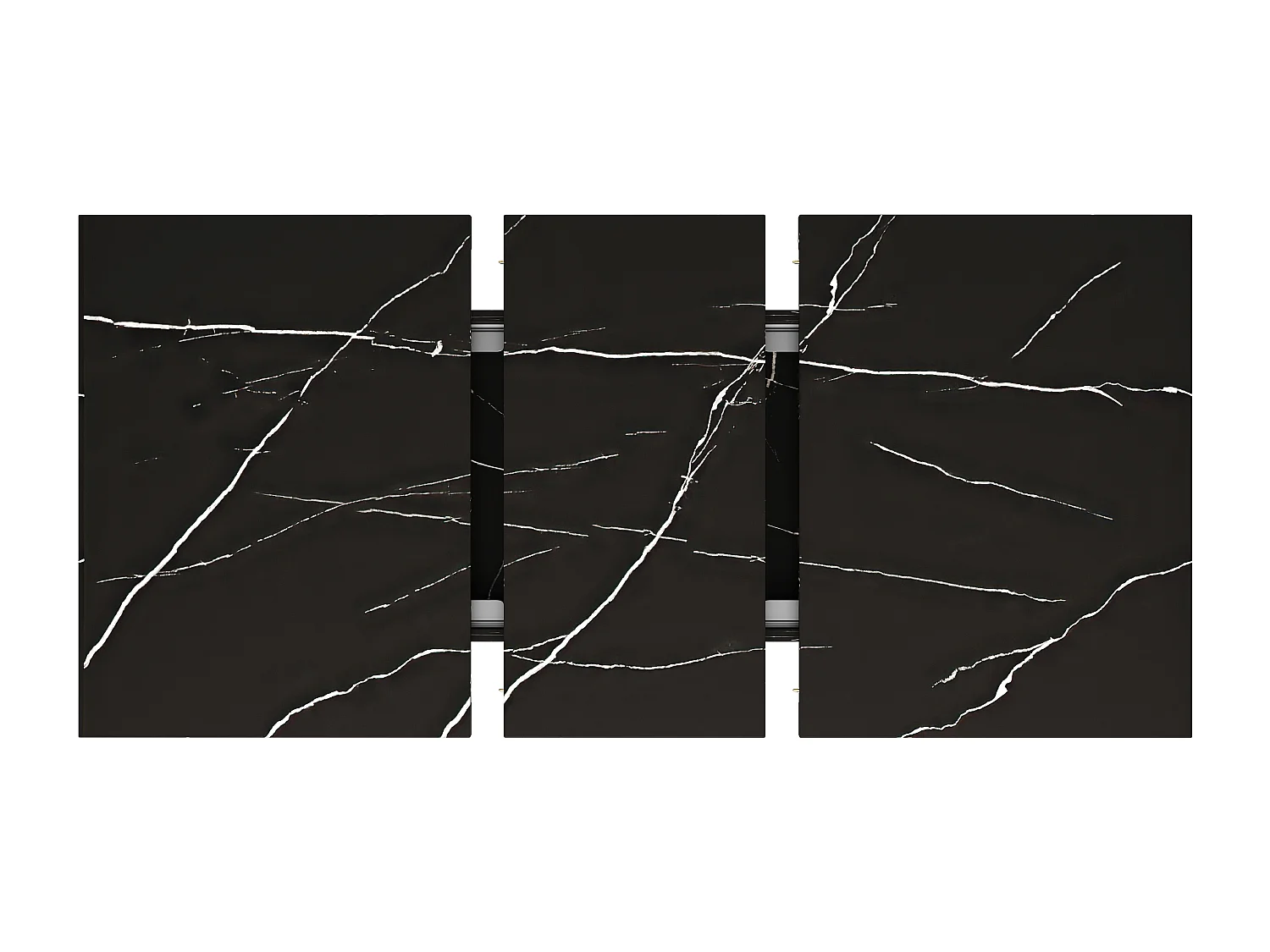 Tavolo allungabile 120-160x75x75.5cm - Per 6-8 persone - In MDF - Nero