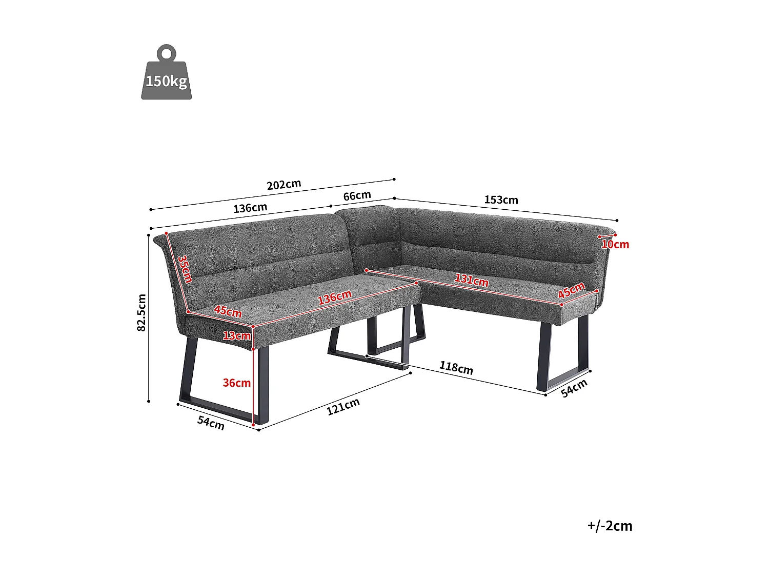 Table à manger et canapé en velours - Plateau de table en marbre artificiel - MDF - 4 à 6 personnes - Blanc + Gris