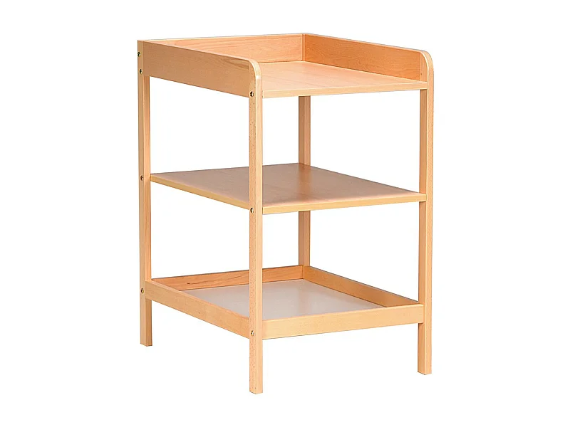 Table à langer Plan à langer LOLA 75x55x90cm bois massif couleur Hêtre