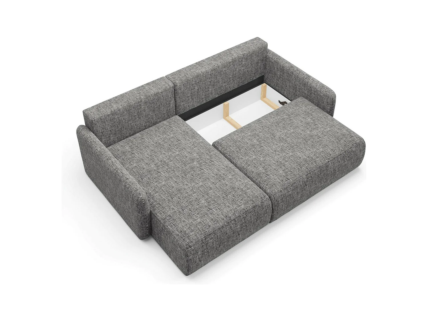 Ecksofa mit Schlaffunktion LIVELLO L Grau