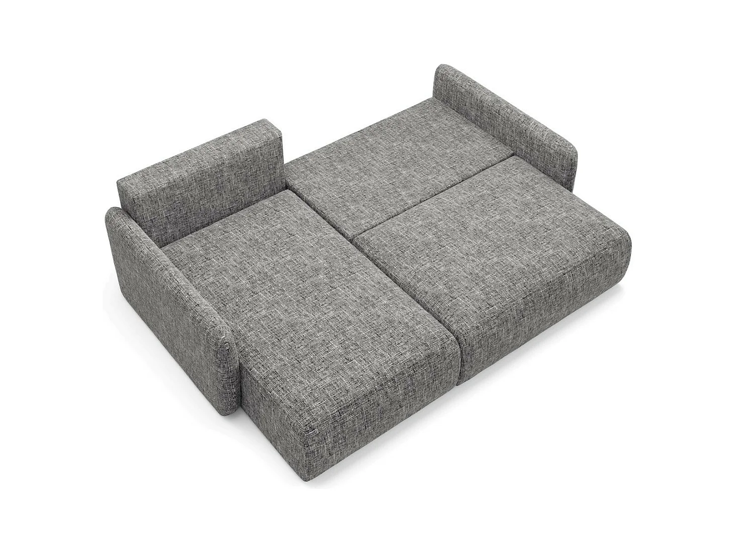 Ecksofa mit Schlaffunktion LIVELLO L Grau