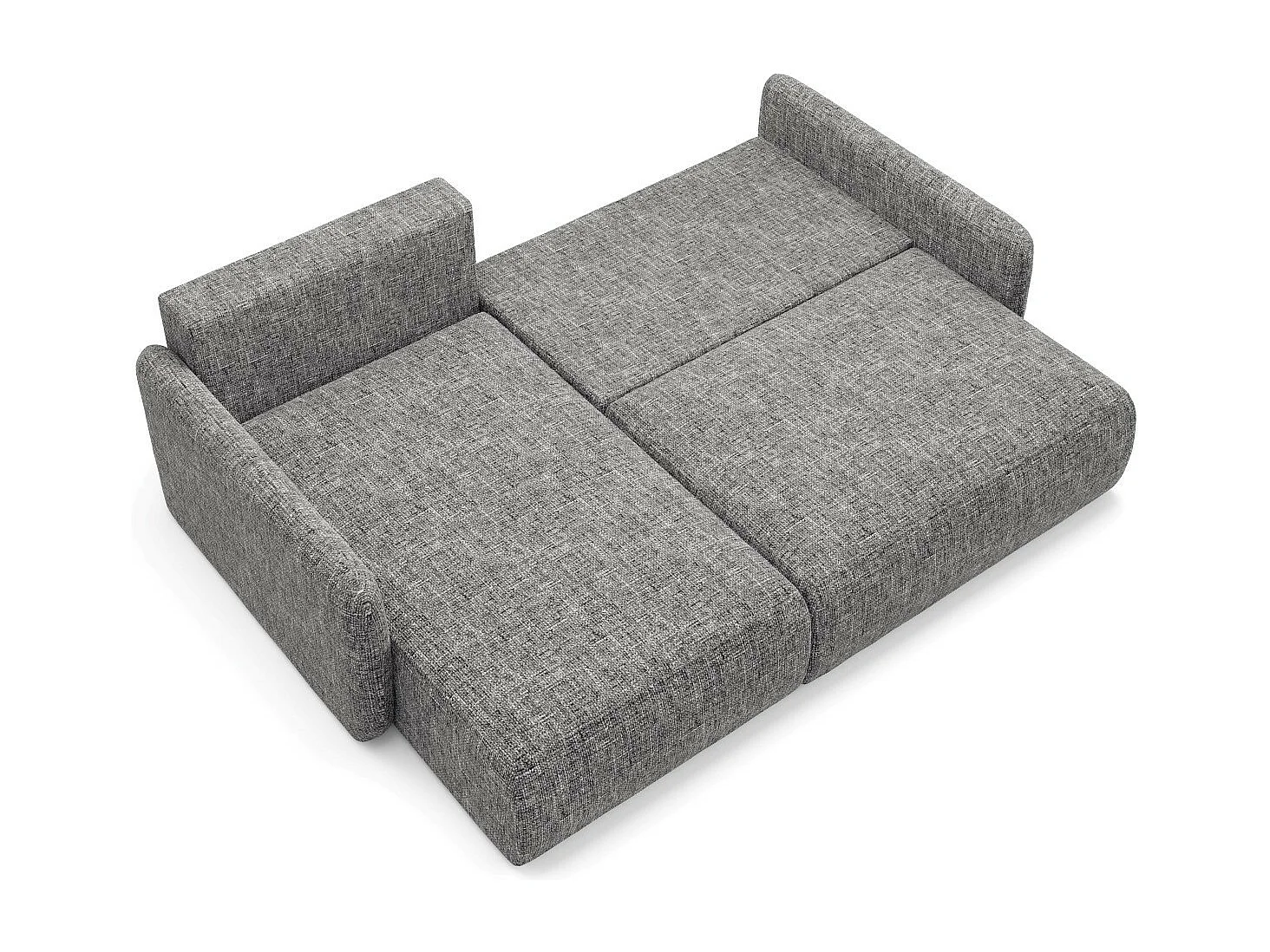 Canapé d'angle convertible LIVELLO L Gris