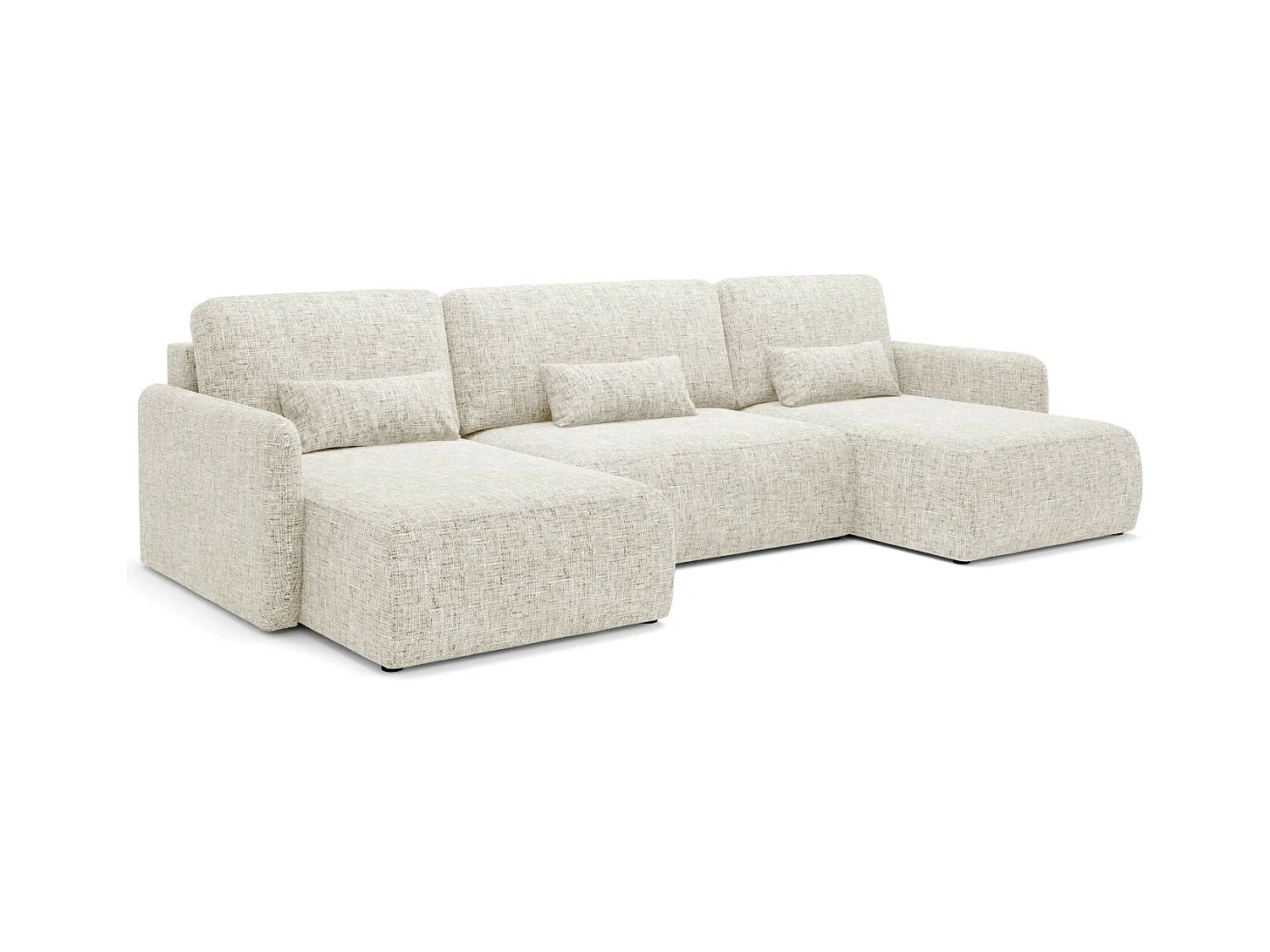 Ecksofa mit Schlaffunktion LIVELLO U Beige