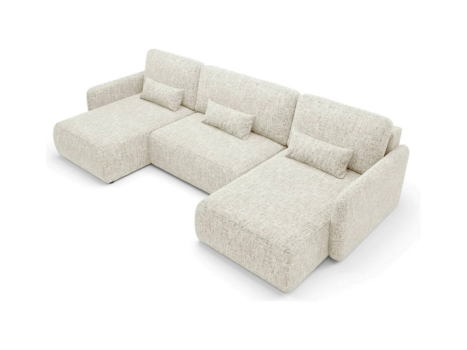 Ecksofa mit Schlaffunktion LIVELLO U Beige