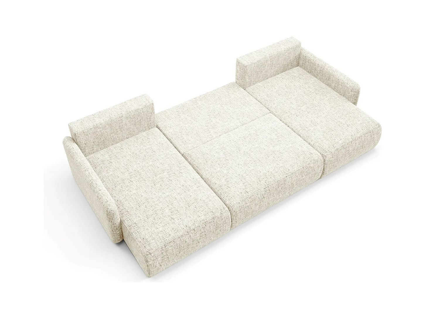 Ecksofa mit Schlaffunktion LIVELLO U Beige