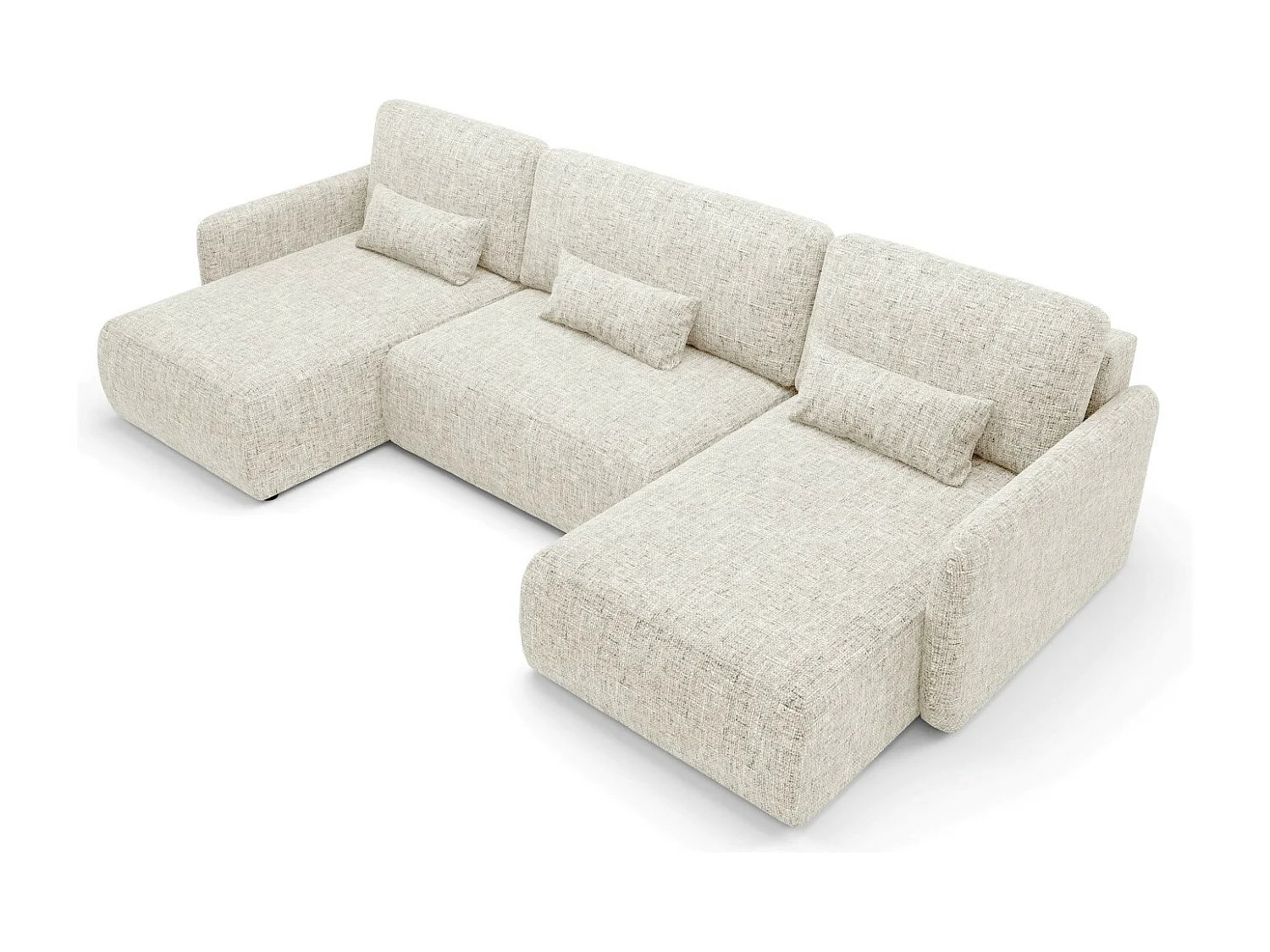 Canapé d'angle convertible LIVELLO U Beige