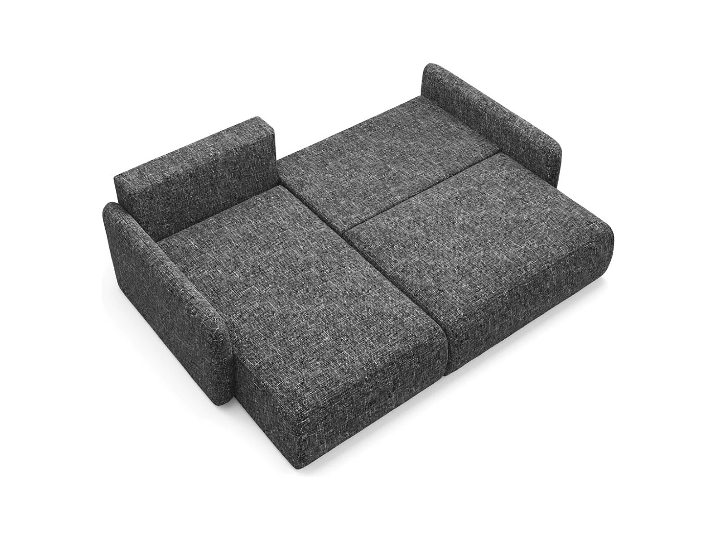 Ecksofa mit Schlaffunktion LIVELLO L Schwarz