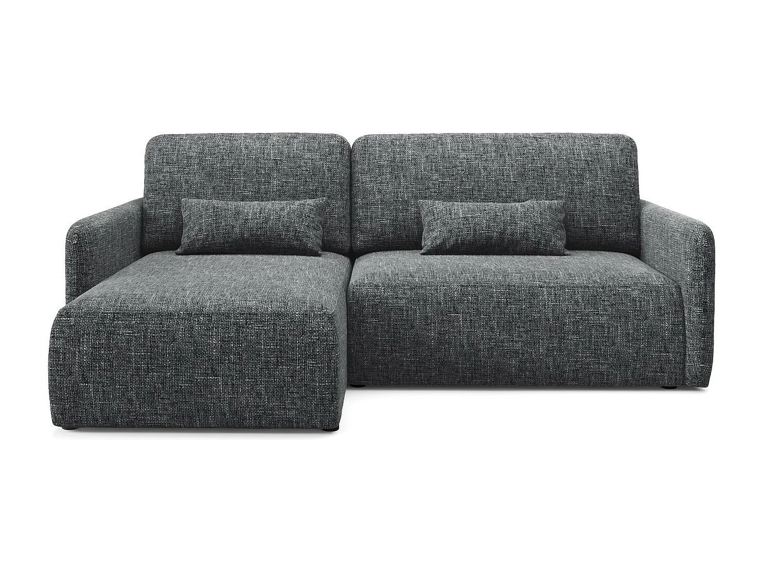 Canapé d'angle convertible LIVELLO L Noir