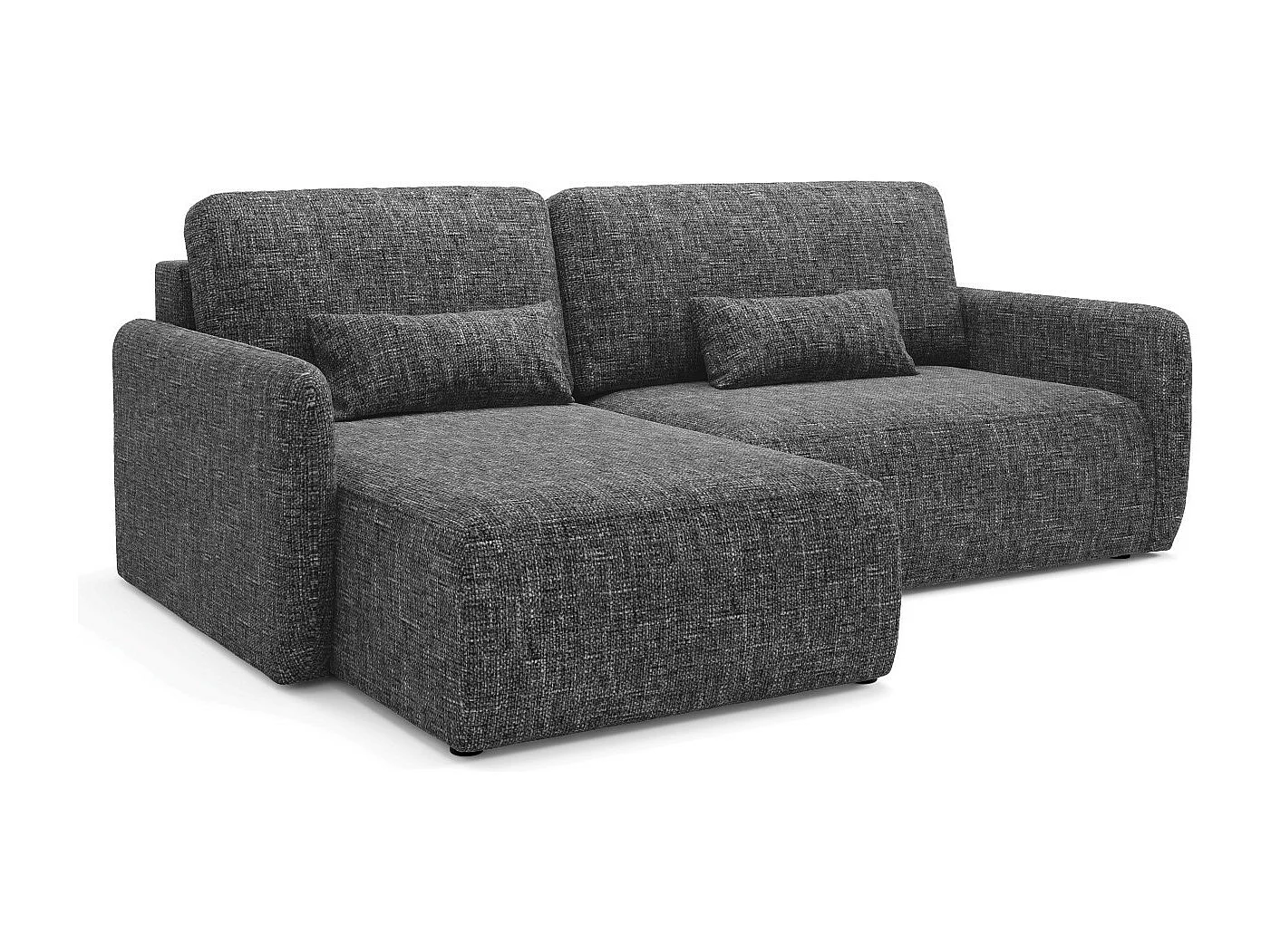 Canapé d'angle convertible LIVELLO L Noir