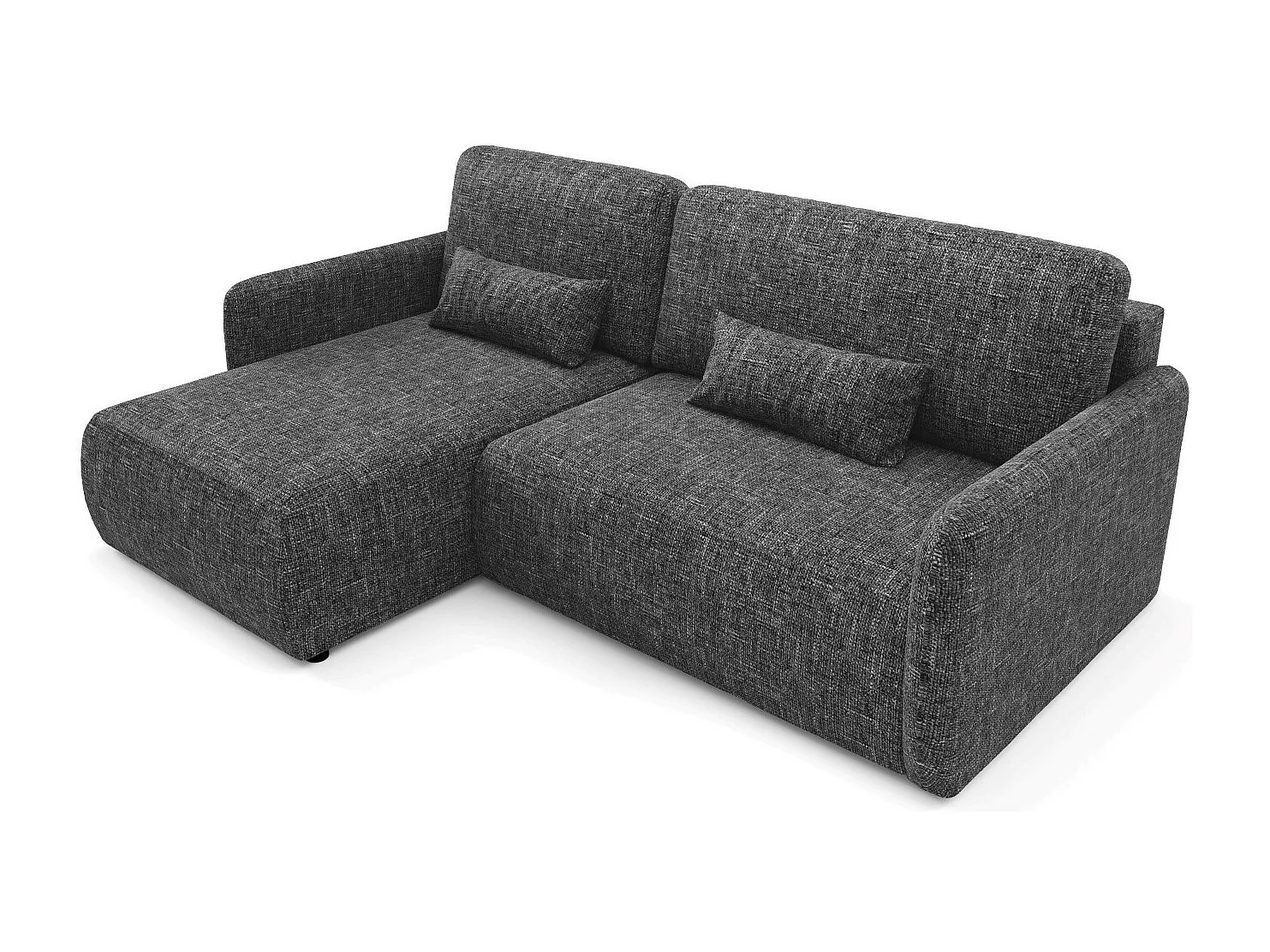 Canapé d'angle convertible LIVELLO L Noir