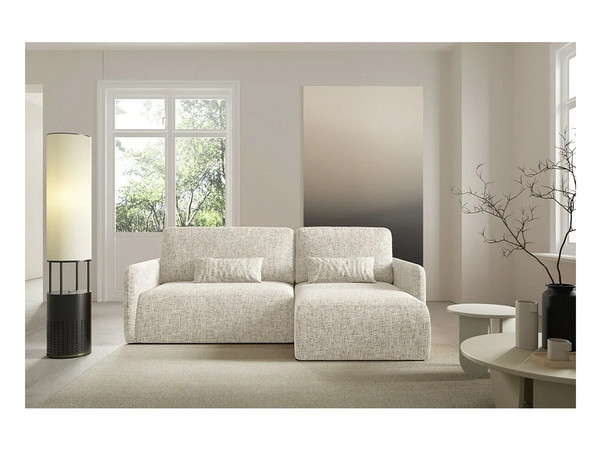 Ecksofa mit Schlaffunktion LIVELLO L Hellgrau