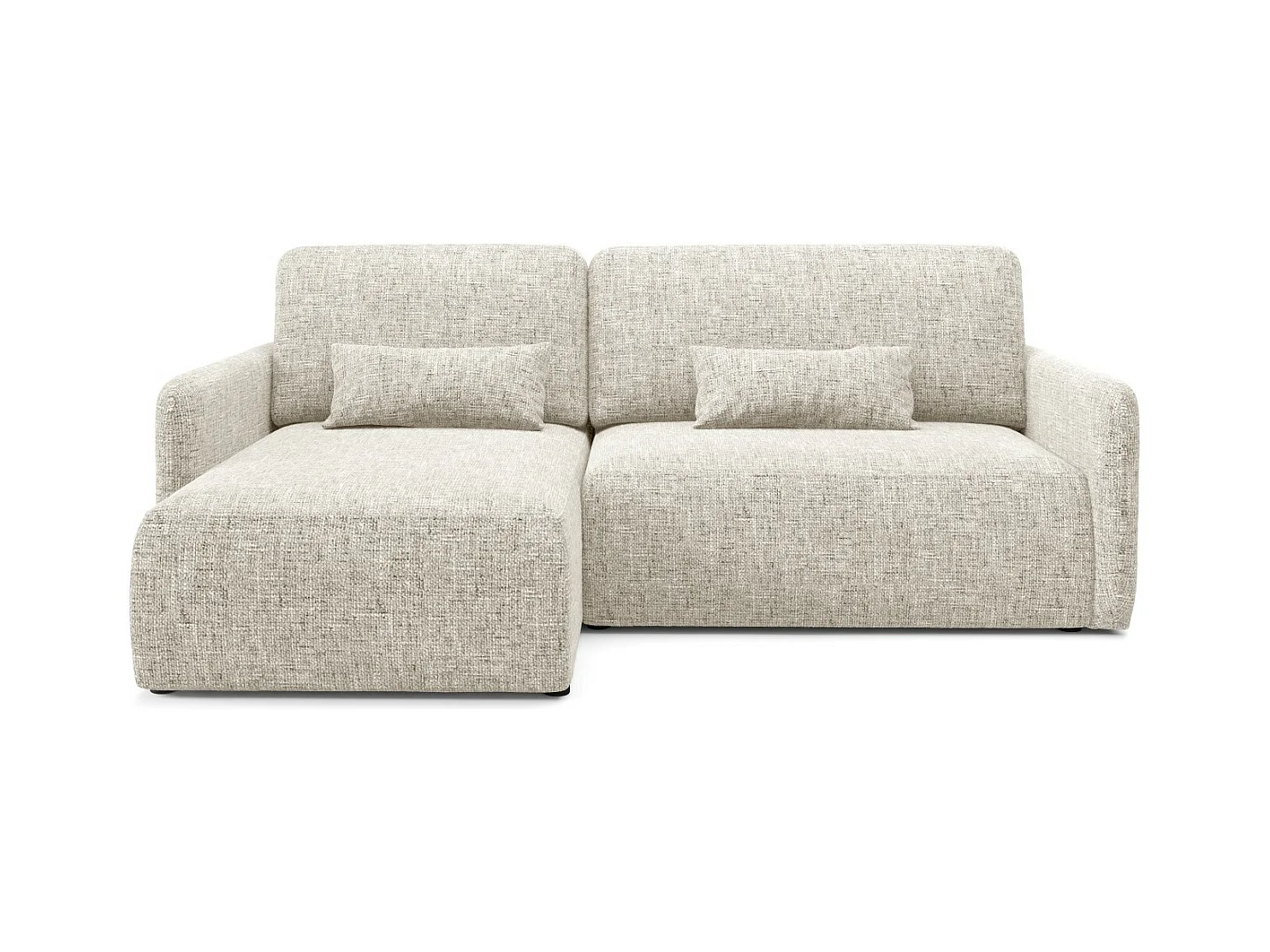 Ecksofa mit Schlaffunktion LIVELLO L Hellgrau