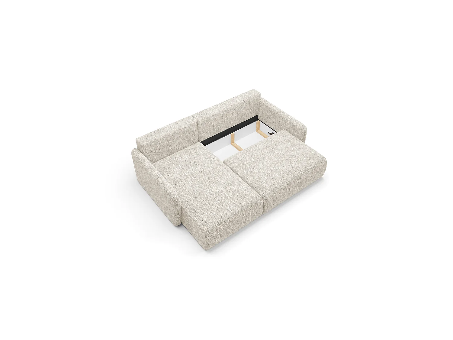 Ecksofa mit Schlaffunktion LIVELLO L Hellgrau