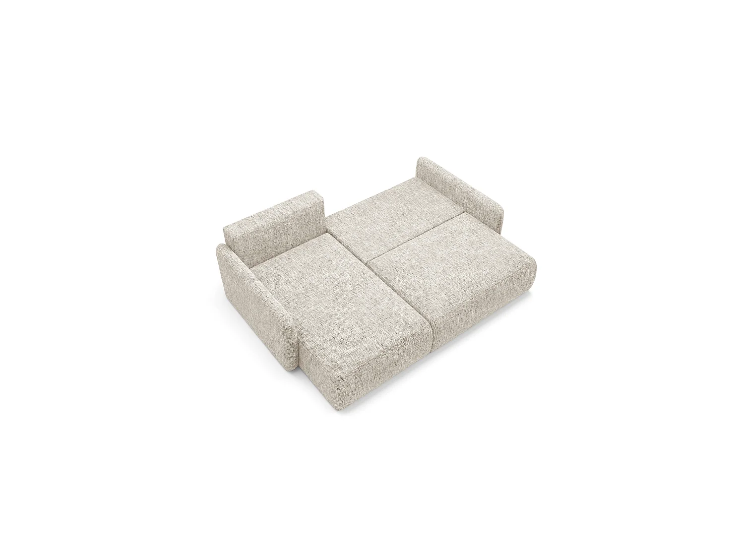 Ecksofa mit Schlaffunktion LIVELLO L Hellgrau