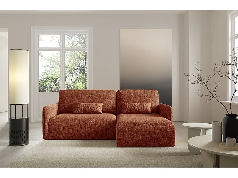 Canapé d'angle convertible LIVELLO L Orange