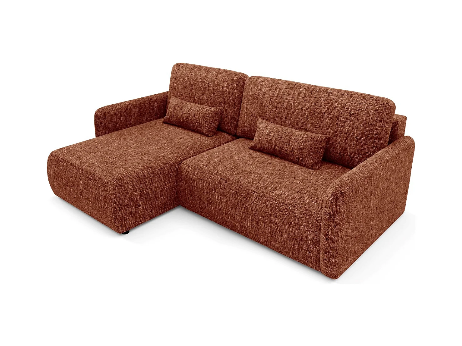 Ecksofa mit Schlaffunktion LIVELLO L Orange