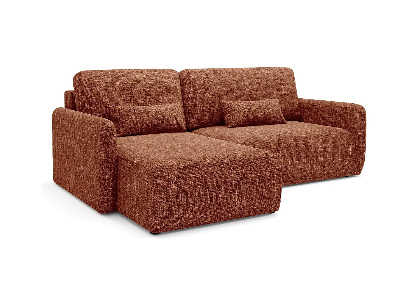 Ecksofa mit Schlaffunktion LIVELLO L Orange