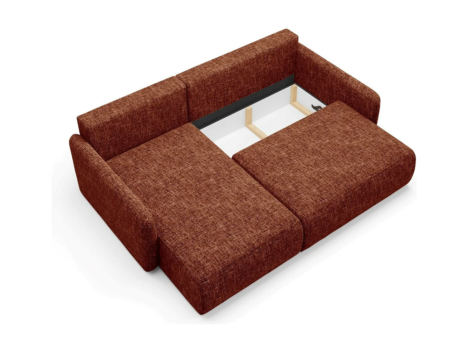 Canapé d'angle convertible LIVELLO L Orange