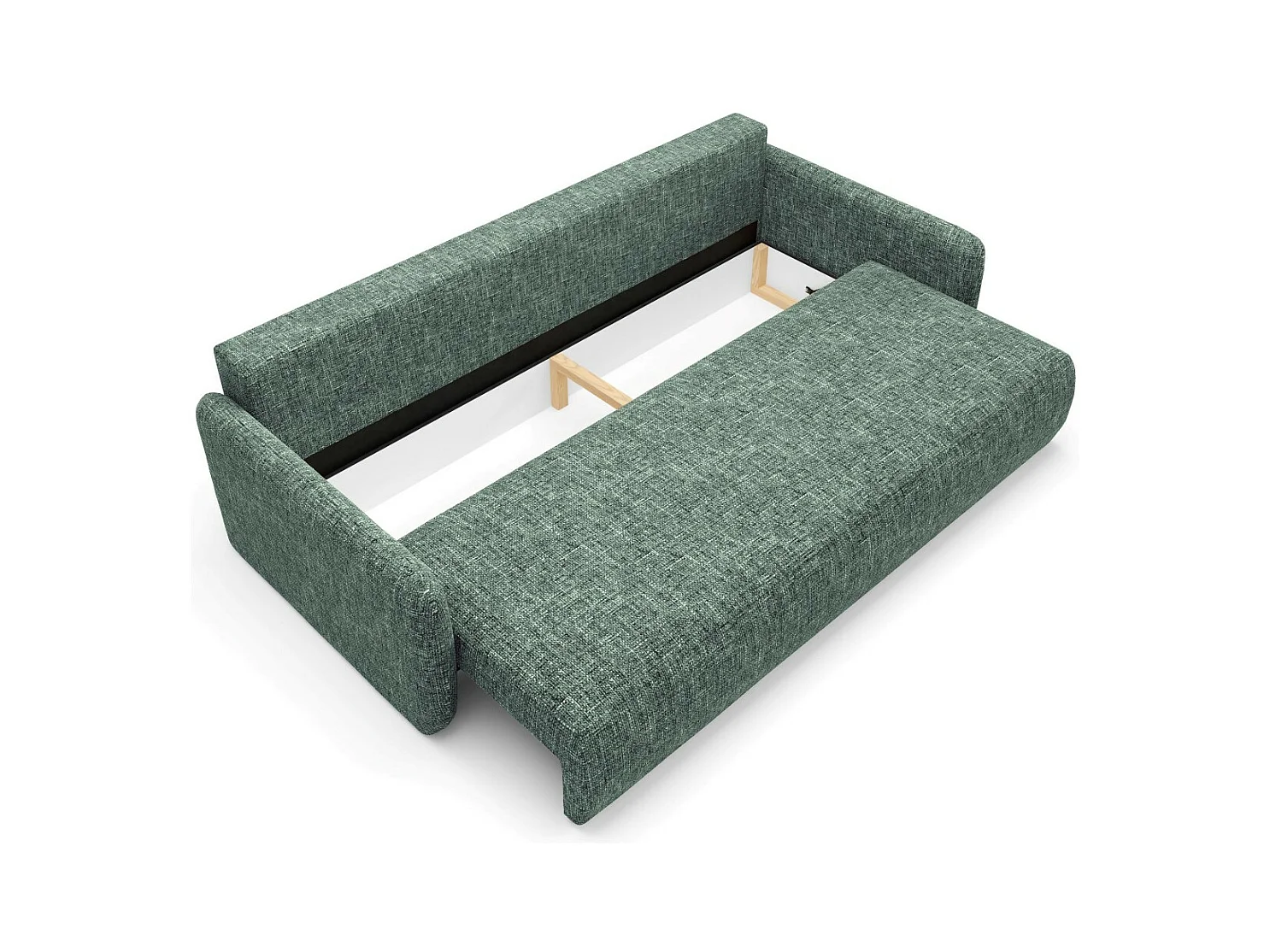 Schlafsofa mit bettkasten LIVELLO Grün