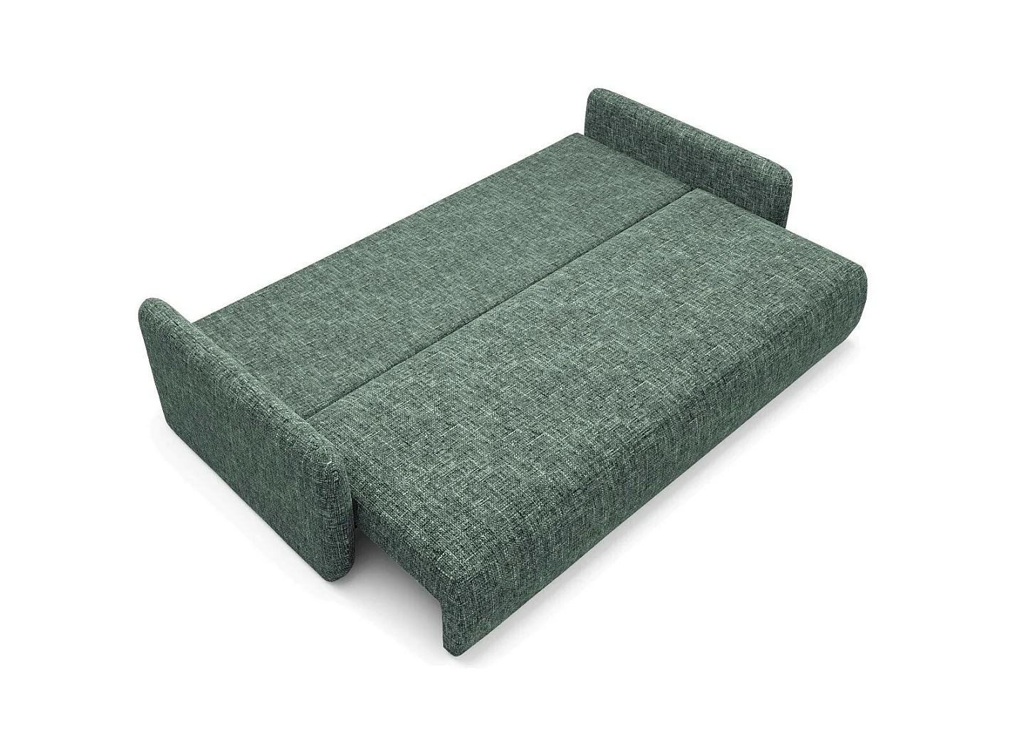 Schlafsofa mit bettkasten LIVELLO Grün